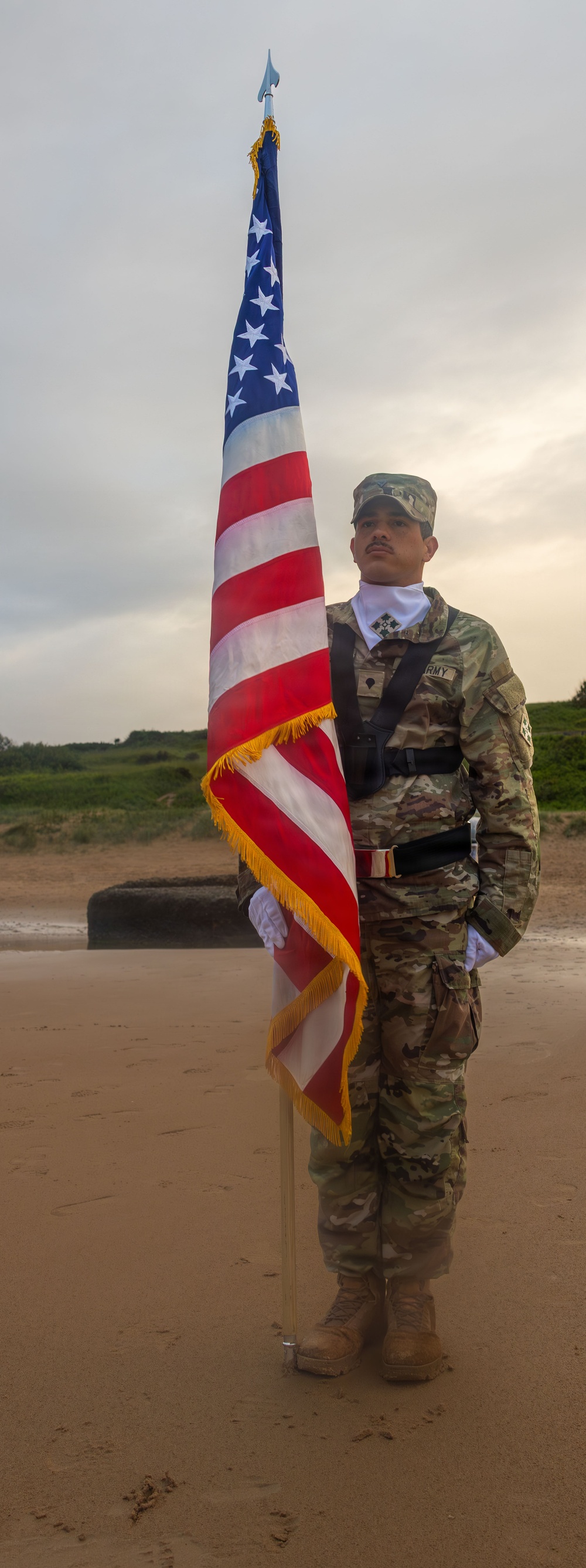 299 BEB Omaha Beach Casing Ceremony
