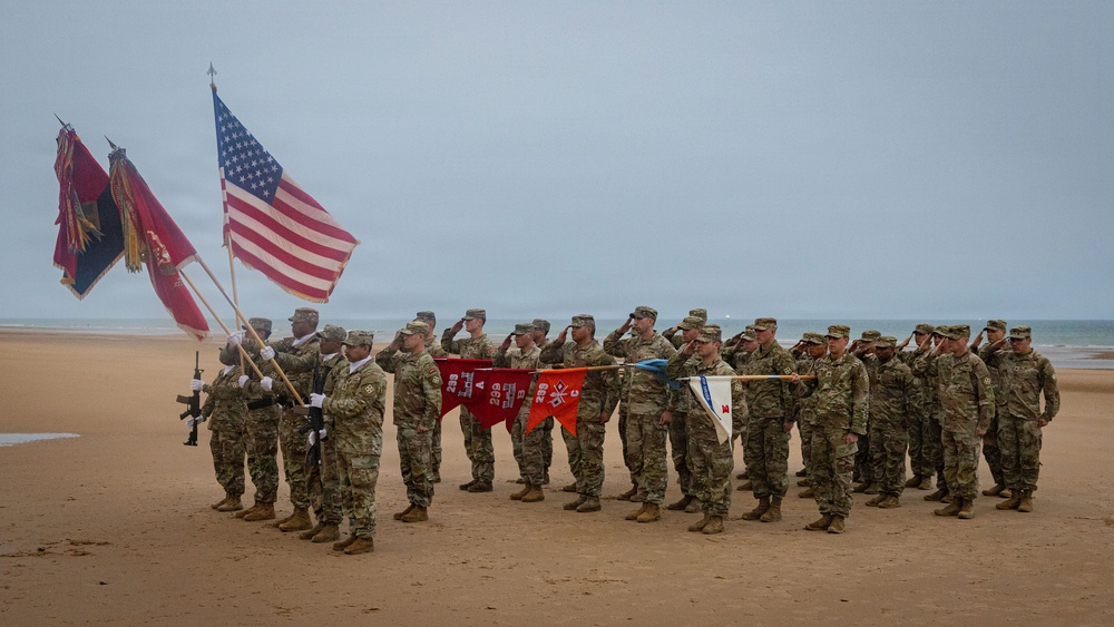 299 BEB Omaha Beach Casing Ceremony