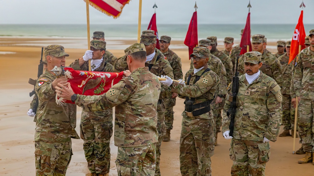 299 BEB Omaha Beach Casing Ceremony