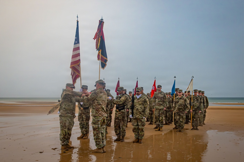 299 BEB Omaha Beach Casing Ceremony