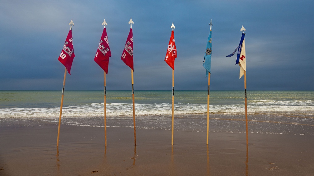 299 BEB Omaha Beach Casing Ceremony