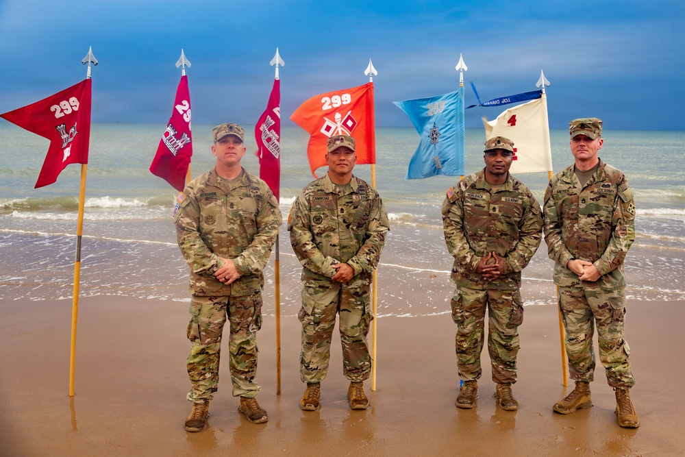 299 BEB Omaha Beach Casing Ceremony