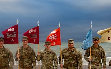 299 BEB Omaha Beach Casing Ceremony