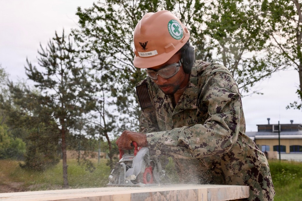 Seabees prepare for Boat Ramp Construction