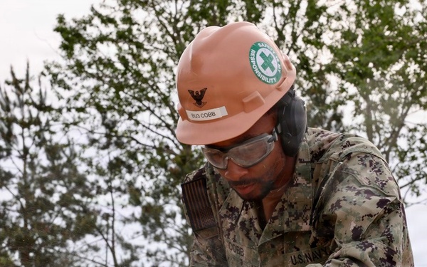 Seabees prepare for Boat Ramp Construction