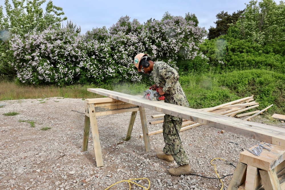 Seabees prepare for Boat Ramp Construction