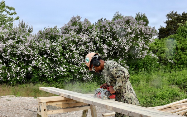 Seabees prepare for Boat Ramp Construction