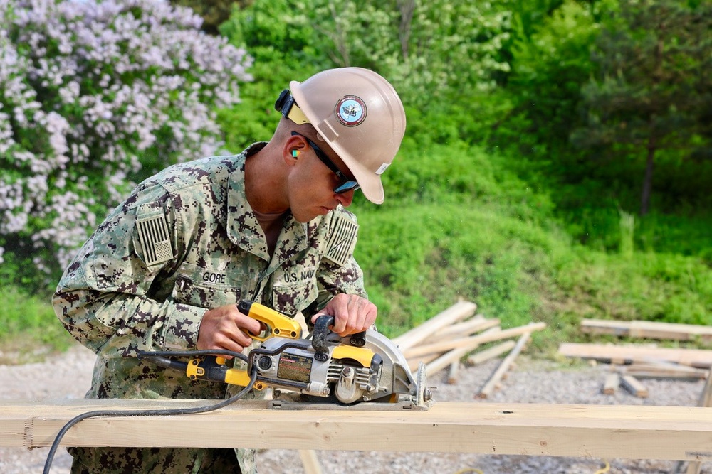 Seabees prepare for Boat Ramp Construction