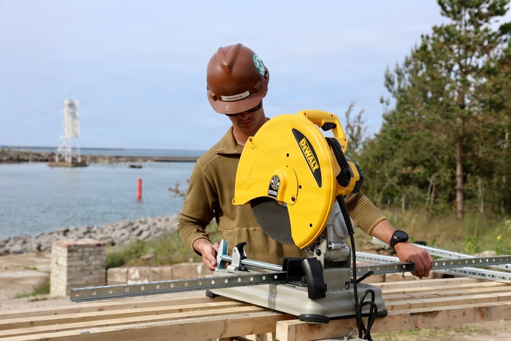 Seabees prepare for Boat Ramp Construction