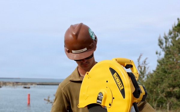 Seabees prepare for Boat Ramp Construction