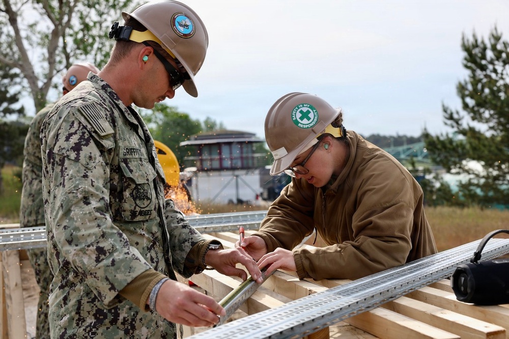 Seabees prepare for Boat Ramp Construction