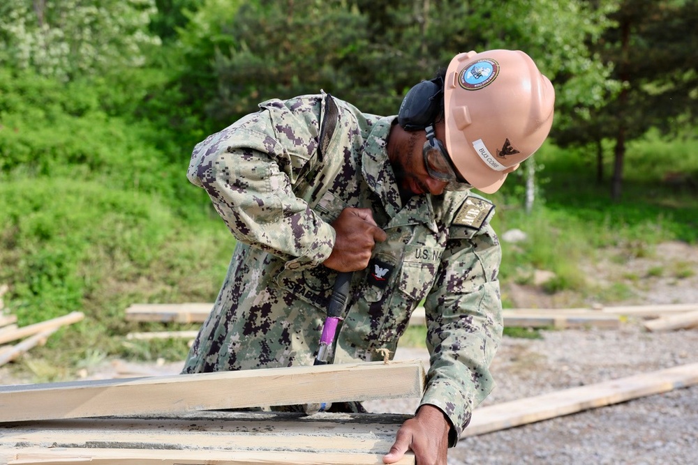 Seabees prepare for Boat Ramp Construction