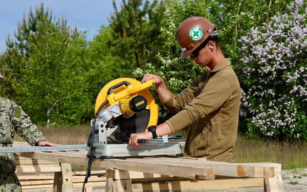 Seabees prepare for Boat Ramp Construction
