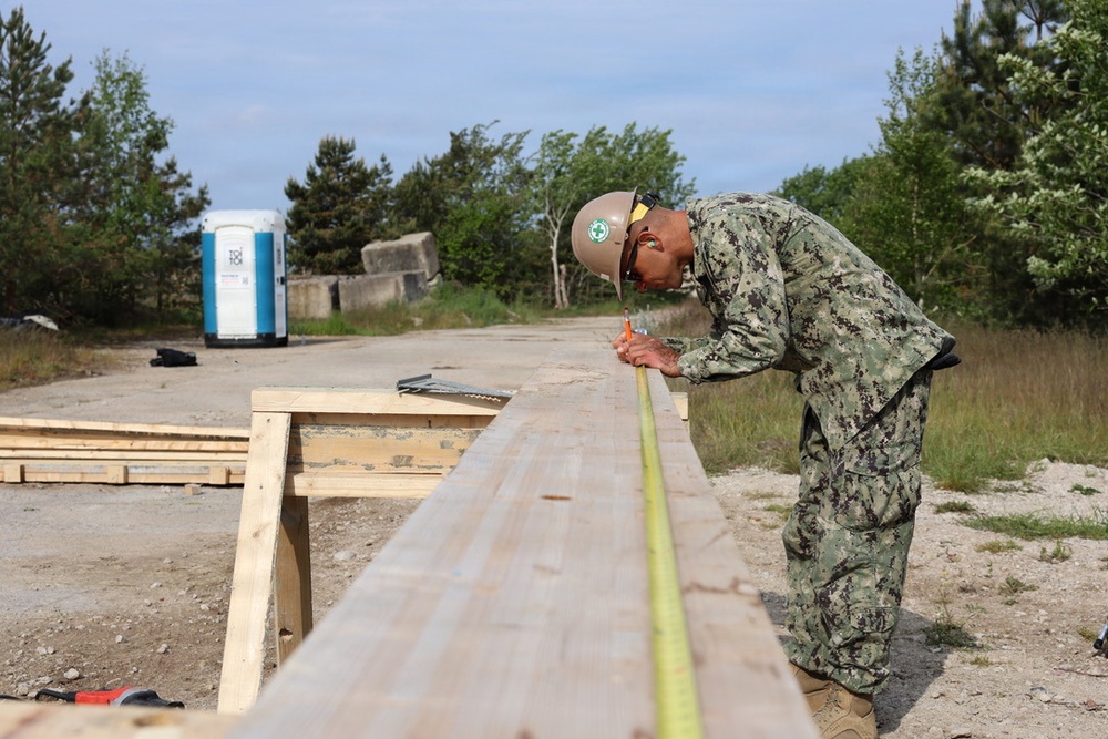 Seabees prepare for Boat Ramp Construction