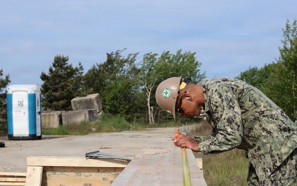 Seabees prepare for Boat Ramp Construction
