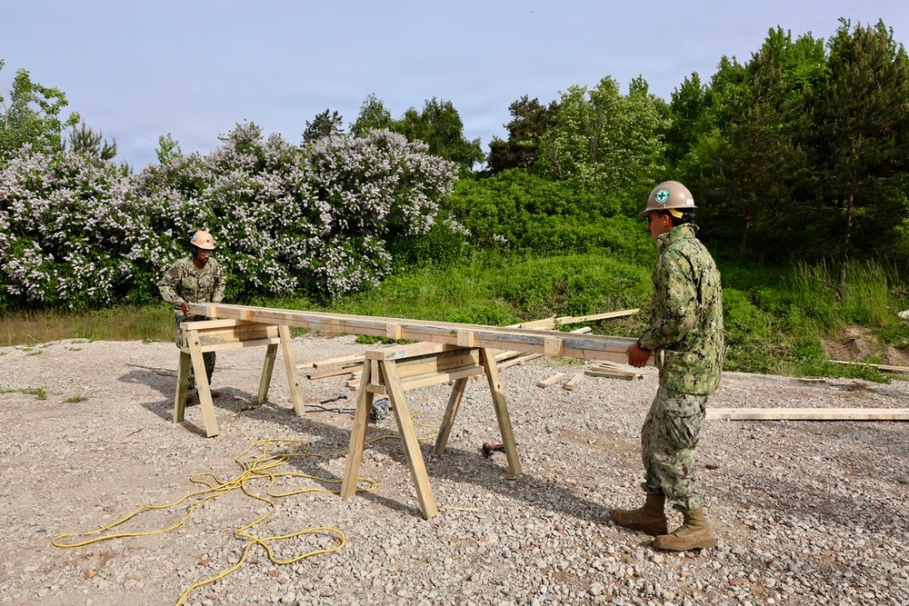 Seabees prepare for Boat Ramp Construction