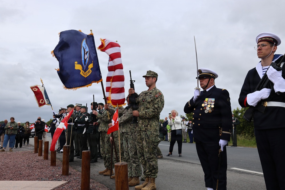 U.S. Navy Sailor Color Guard at Danish Sailor Memorial