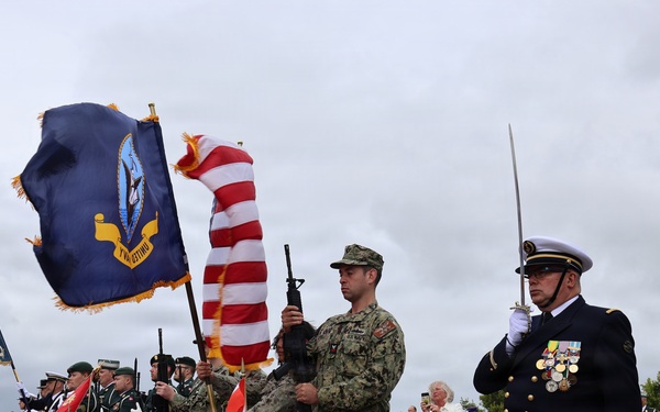 U.S. Navy Sailor Color Guard at Danish Sailor Memorial