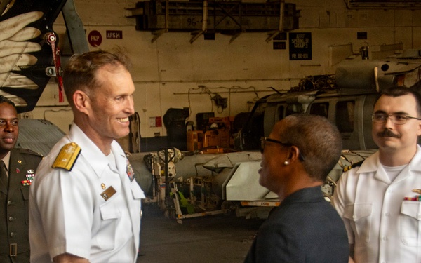 USS Nimitz Reception in Jamaica