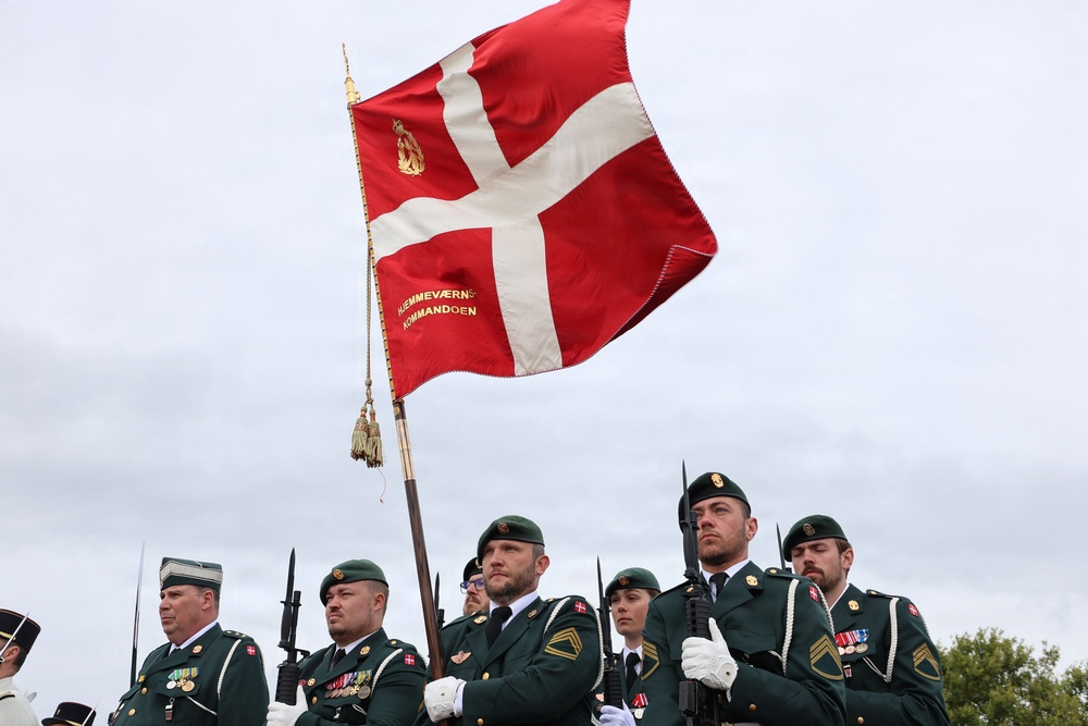 National Guard of Denmark stand proudly to honor those who came before them