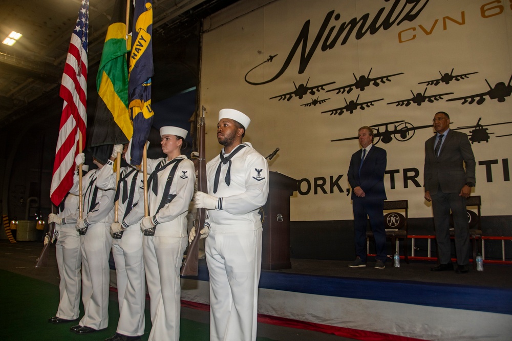 USS Nimitz Reception in Jamaica