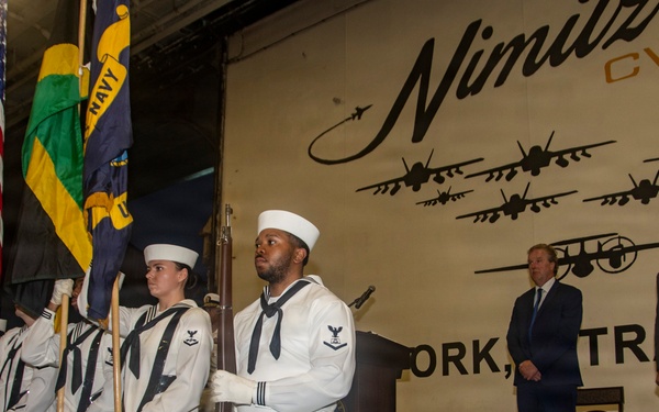 USS Nimitz Reception in Jamaica