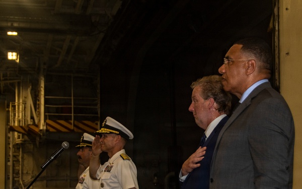 USS Nimitz Reception in Jamaica
