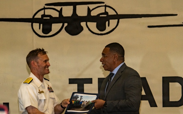 USS Nimitz Reception in Jamaica