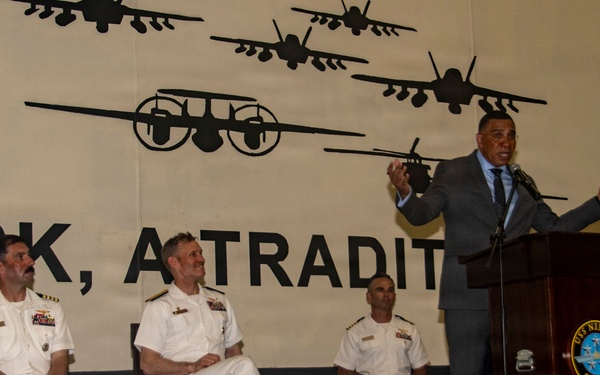 USS Nimitz Reception in Jamaica