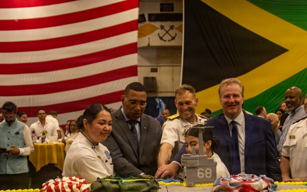 USS Nimitz Reception in Jamaica