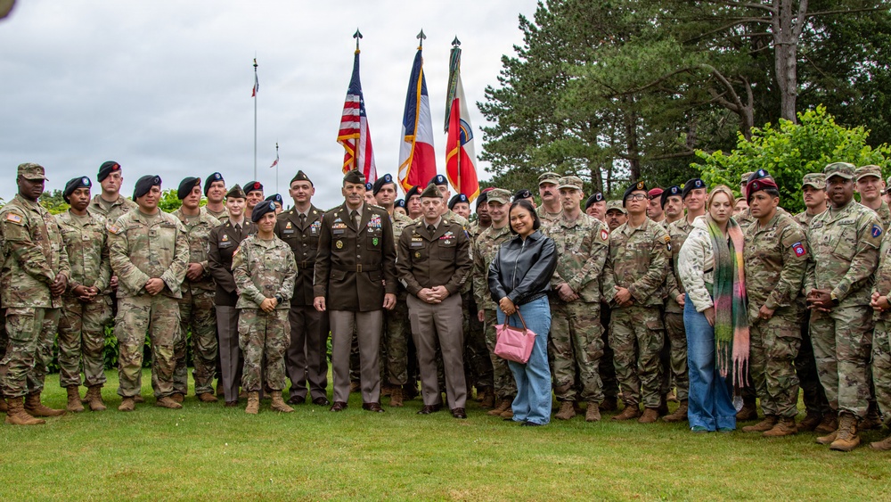 Service members reenlist at Normandy American Cemetery, D-Day 82