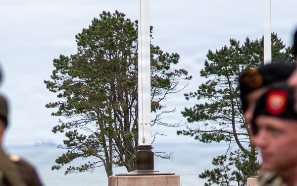 Service members reenlist at Normandy American Cemetery, D-Day 82