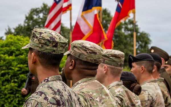 Service members reenlist at Normandy American Cemetery, D-Day 82