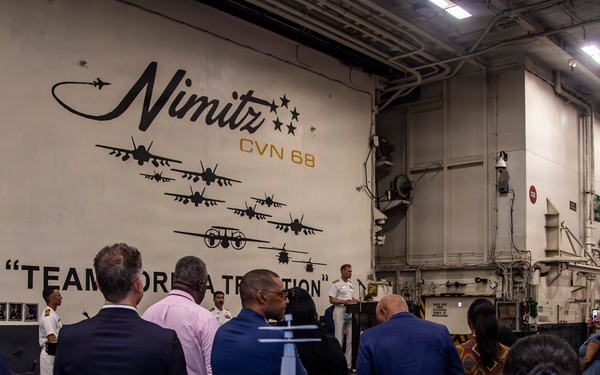 USS Nimitz Reception in Jamaica