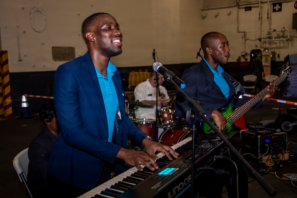 USS Nimitz Reception in Jamaica