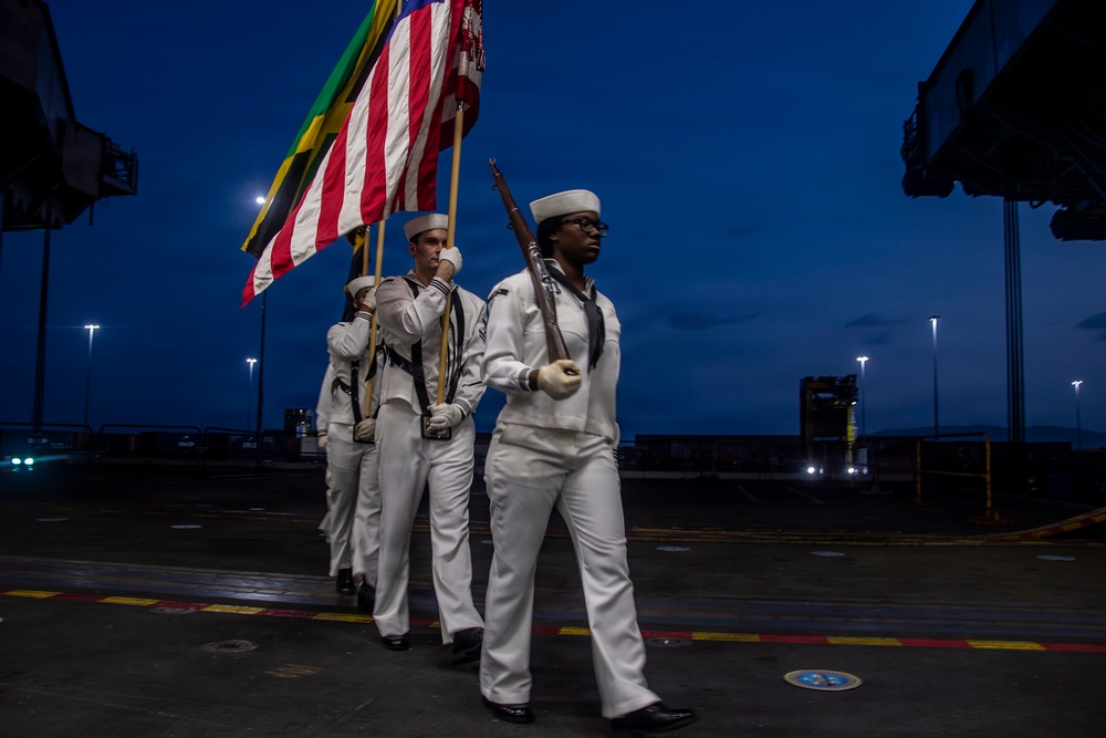 USS Nimitz Reception in Jamaica