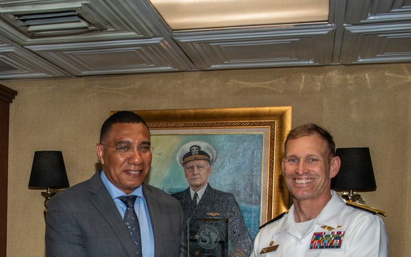 USS Nimitz Reception in Jamaica