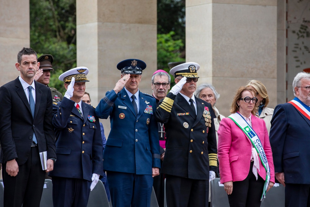 DDAY82 Normandy American Cemetery Ceremony