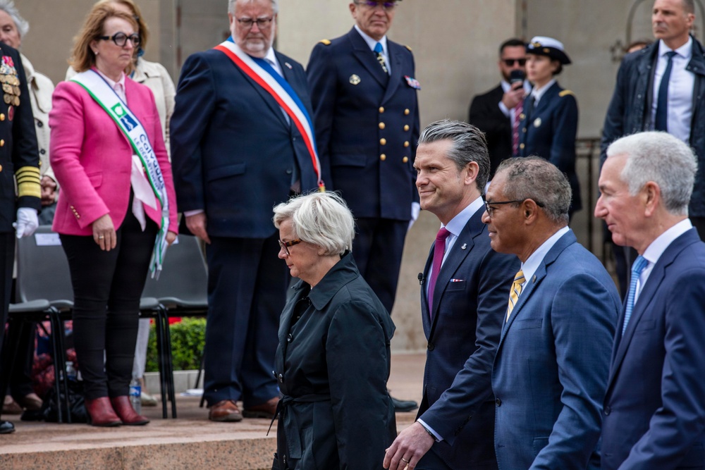 DDAY82 Normandy American Cemetery Ceremony