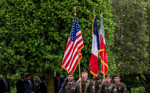 DDAY82 Normandy American Cemetery Ceremony