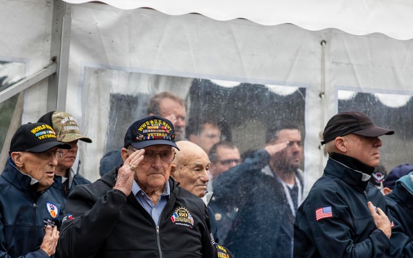 DDAY82 Normandy American Cemetery Ceremony