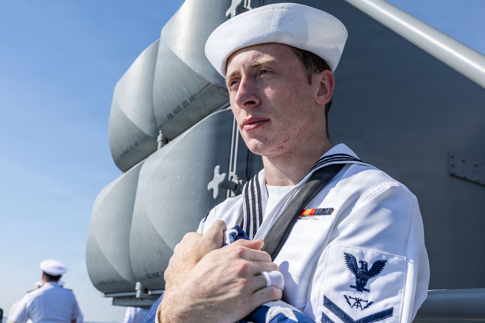USS Iwo Jima Returns Home From 10 Month Deployment