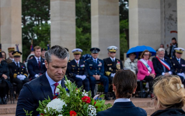 DDAY82 Normandy American Cemetery Ceremony