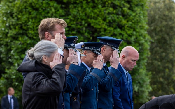 DDAY82 Normandy American Cemetery Ceremony