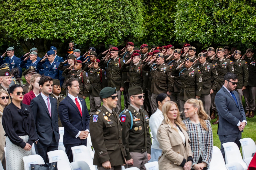 DDAY82 Normandy American Cemetery Ceremony