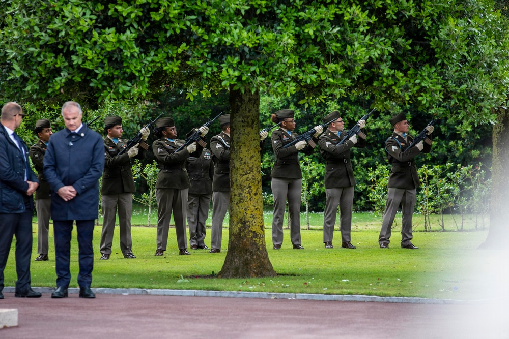 DDAY82 Normandy American Cemetery Ceremony