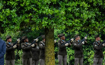 DDAY82 Normandy American Cemetery Ceremony