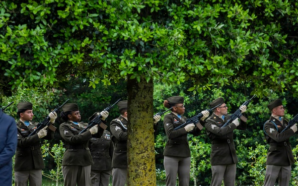 DDAY82 Normandy American Cemetery Ceremony