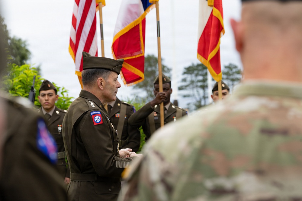 U.S. Service Members Reenlist at Normandy American Cemetery
