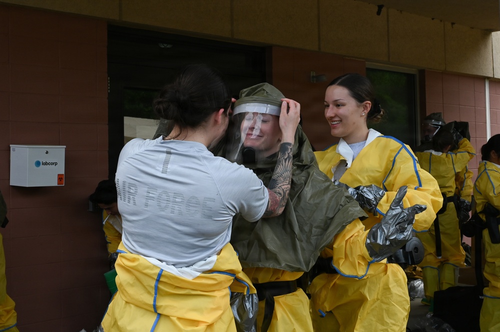 The 104th Fighter Wing strengthens regional medical readiness with multi-day Emergency Decontamination Course